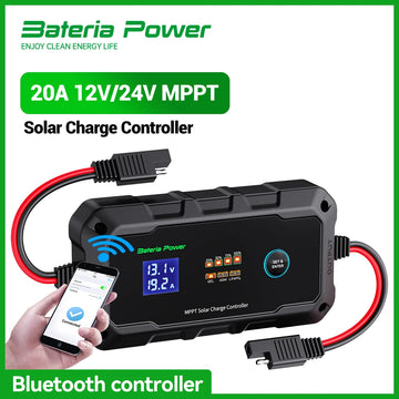 20A MPPT Wireless Solar Charge Controller with APP