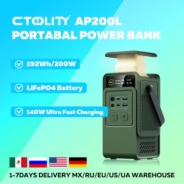 CTOLITY AP200L 192Wh Portable Solar Power Station