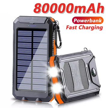 100000mAh Solar Power Bank Portable Charger
