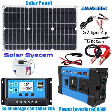 6000W Solar Inverter Kit Complete 110V/220V System