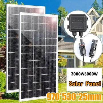 6000W 3000W Solar Panel Kit Monocrystalline PV