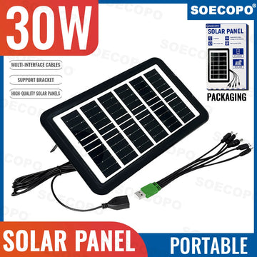 SOECOPO 30W Portable Camping Solar Panel