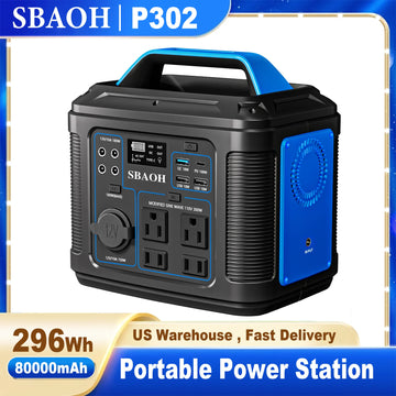 SBAOH 296Wh 300W Portable Power Station Solar