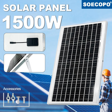 SOECOPO 1500W Portable Waterproof Solar Panel 18V