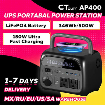 CTOLITY AP400 345Wh 500W Portable Solar Generator