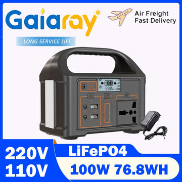 Gaiaray 100W 76.8Wh Portable Solar Power Station