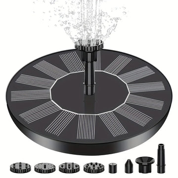Circular Solar Fountain Outdoor Water Feature