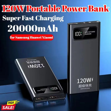 120W 20000mAh Portable Super Fast Power Bank