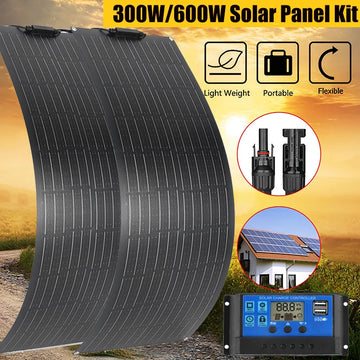 300W-600W Flexible Solar Panel Kit with Controller