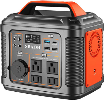 300W 296Wh Portable Solar Generator with AC/DC