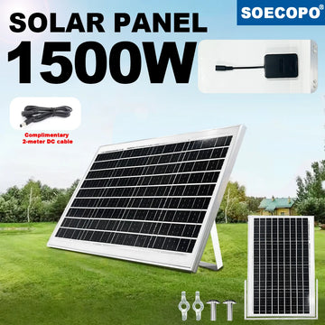 SOECOPO 1500W Portable High Efficiency Solar Panel 18V