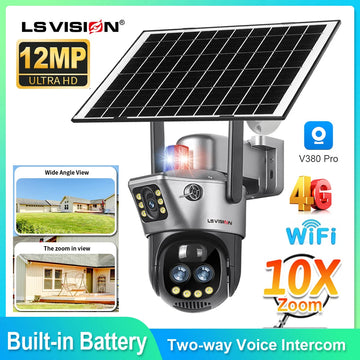LS VISION Dual Screen Solar Camera