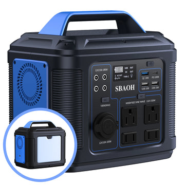 300W 296Wh Portable Solar Power Station USB-C