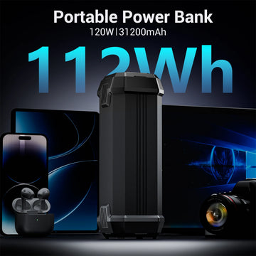 P9 31200mAh Portable Power Bank with AC/USB