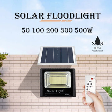 500W Solar LED Floodlight with Remote