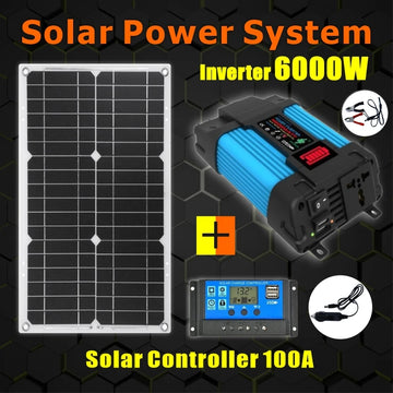 6000W Solar Inverter System DC 12V AC 110V–220V