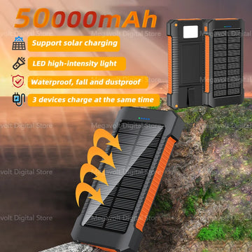 50000mAh Large-Capacity Waterproof Outdoor Power Bank