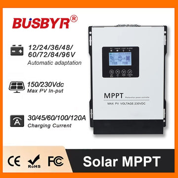 MPPT Solar Charge Controller 12V-96V LCD Touch