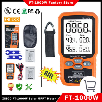 ZIBOO Solar MPPT Power Tester Meter