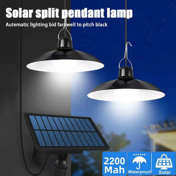 Solar Shed Light Outdoor Indoor Pendant Lamp