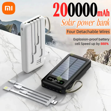Xiaomi 200000mAh Large Capacity Solar Power Bank