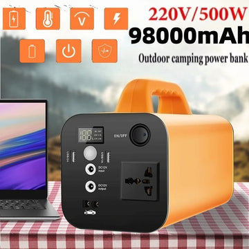 500W 98000mAh Portable LiFePO4 Power Station