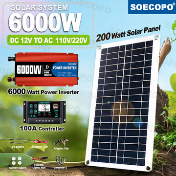 6000W Off-Grid Solar Power Kit with Inverter
