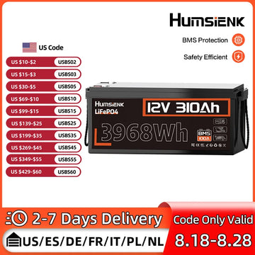 12V 310Ah LiFePO4 Solar Battery