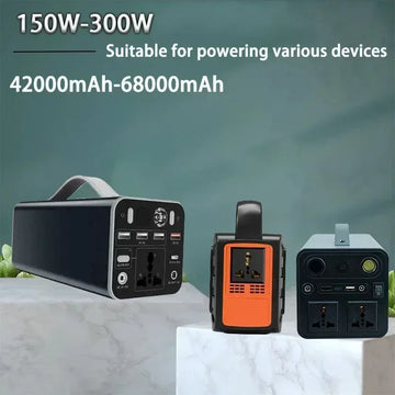 150–300W Portable Solar Generator Battery Station