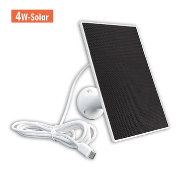 White 4W Solar IP WiFi Camera