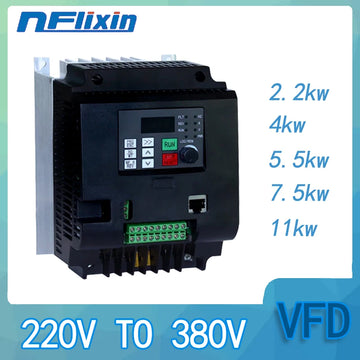 220V to 380V Frequency Converter VFD Inverter 4kW