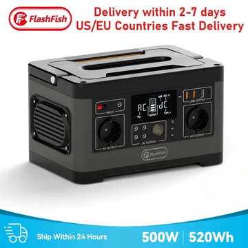 60W–500W Portable Power Bank Generator AC