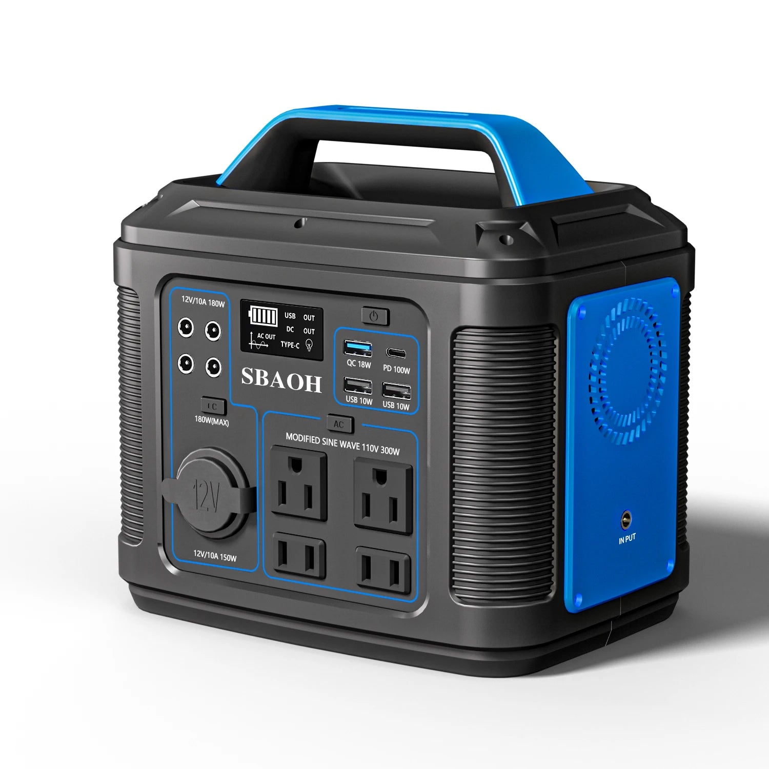 SBAOH 296Wh 300W Portable Power Station Solar