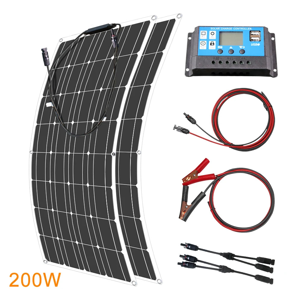 12V Flexible 600W Solar Panel Bendable Monocrystalline