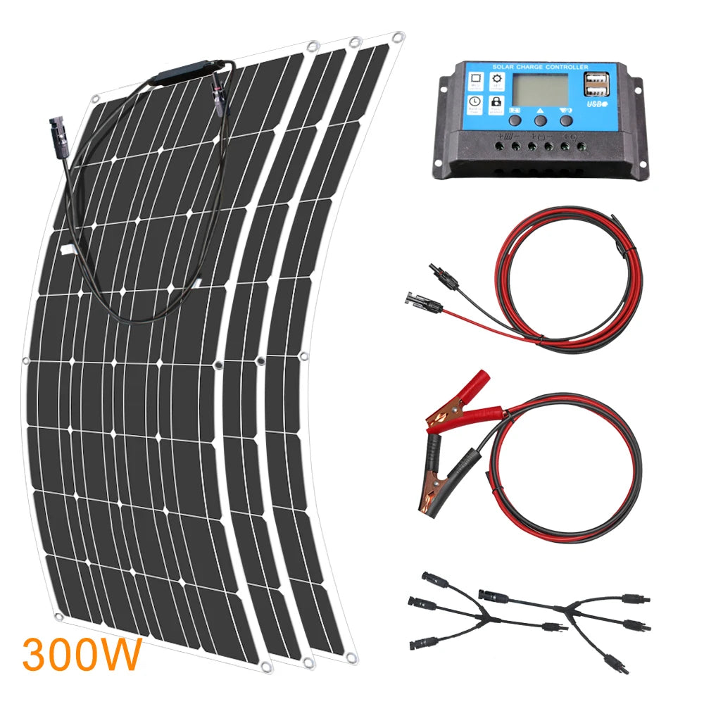 12V Flexible 600W Solar Panel Bendable Monocrystalline