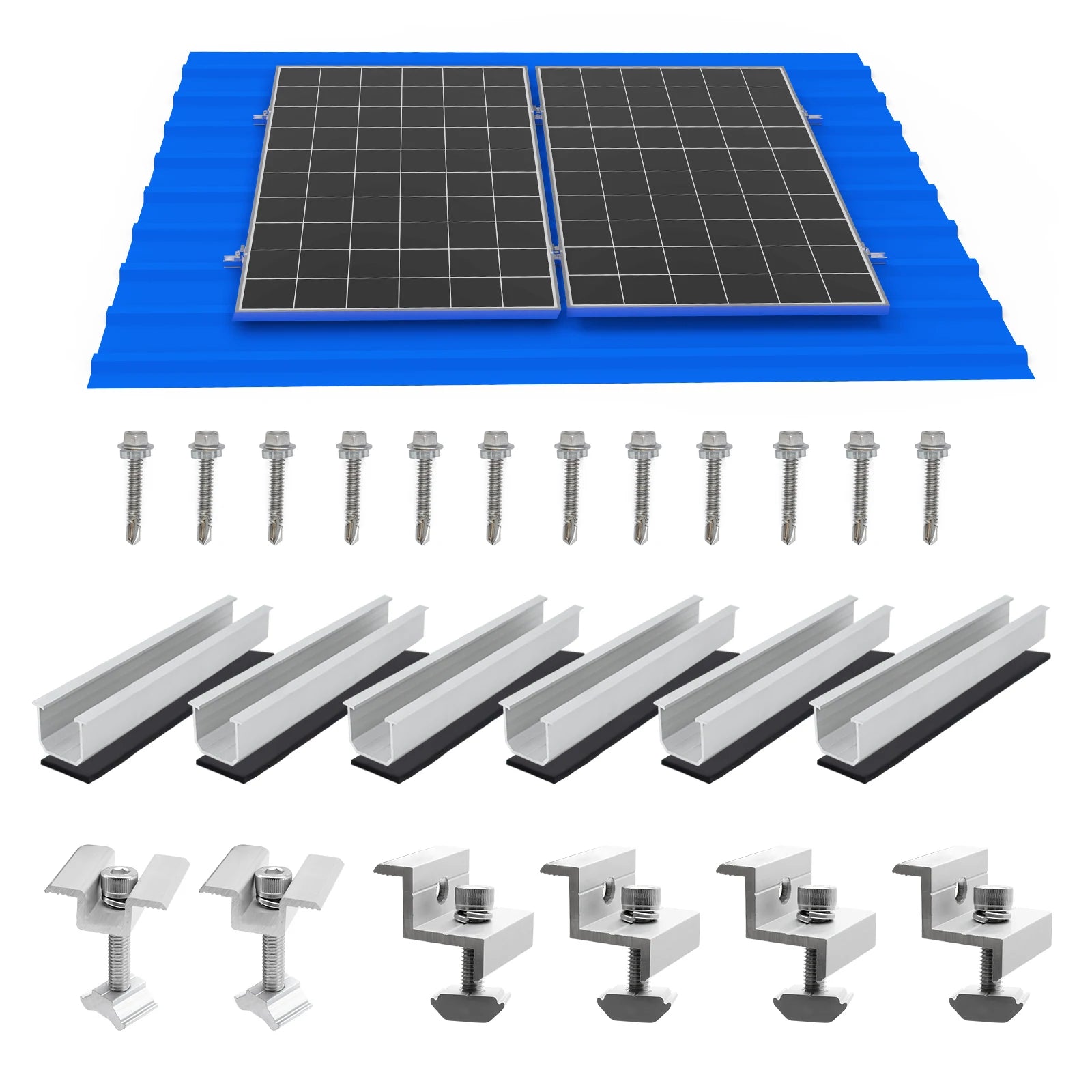 Solar Panel Mounting Bracket Kit 6/10 Pcs