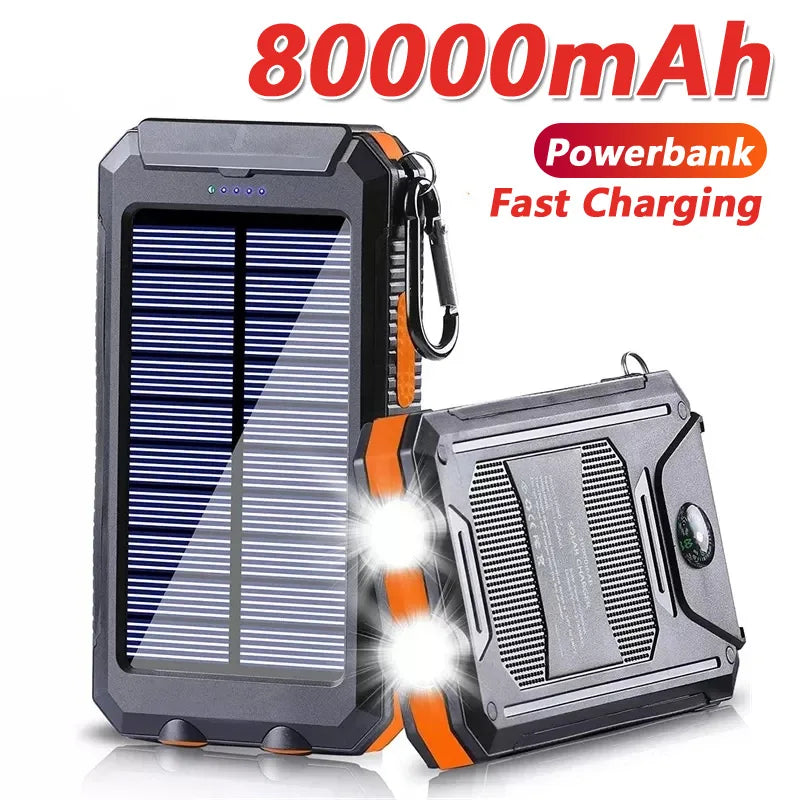 100000mAh Solar Power Bank Portable Charger