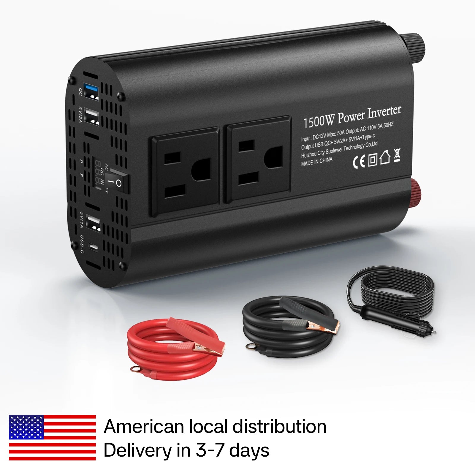 1500W 12V Solar Inverter Type-C