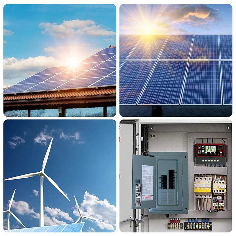 PWM Solar Charge Controller 10A-100A LCD USB