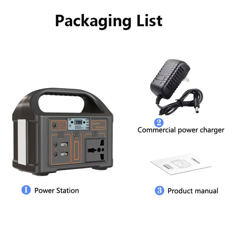 100W 24000mAh Portable Solar Power Station