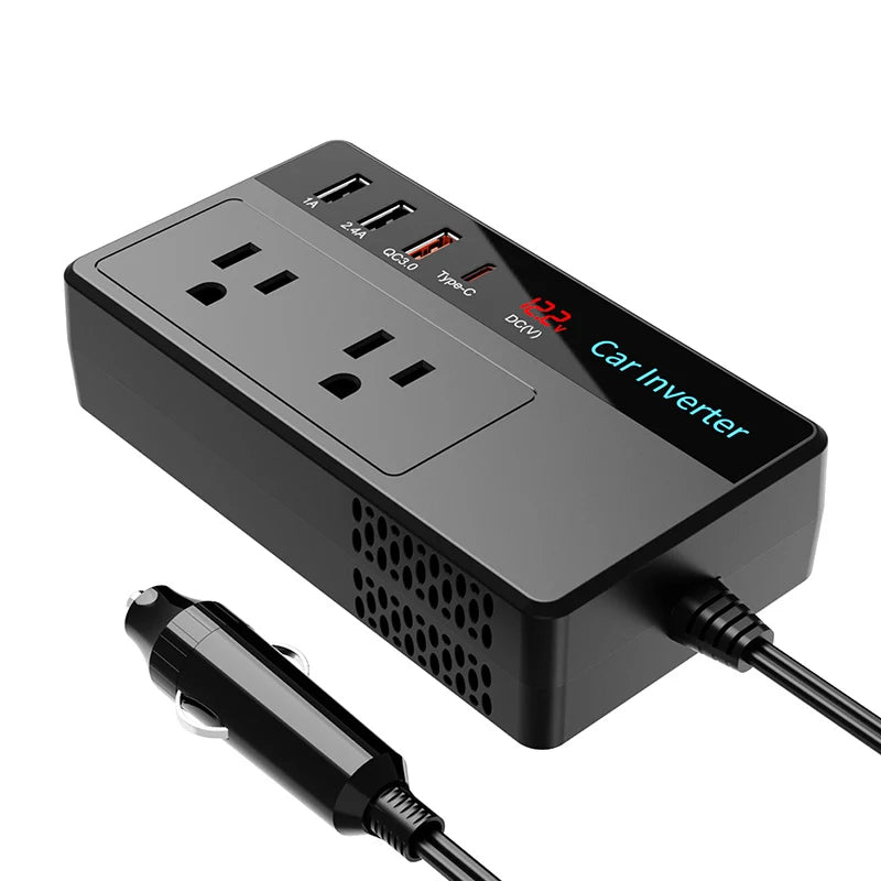 200W Car Power Inverter 12V to 110V