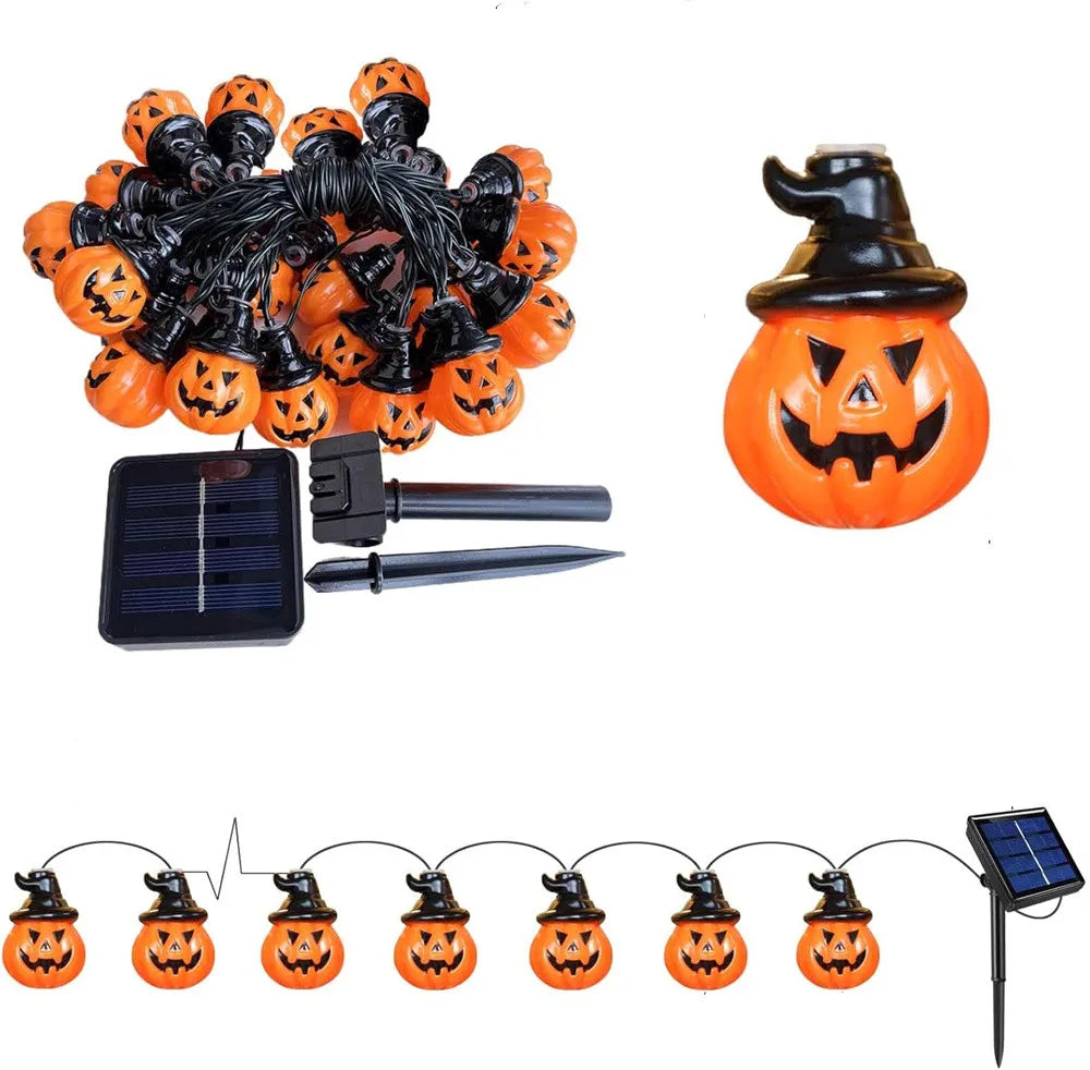Halloween Solar Pumpkin Lights Outdoor Decoration