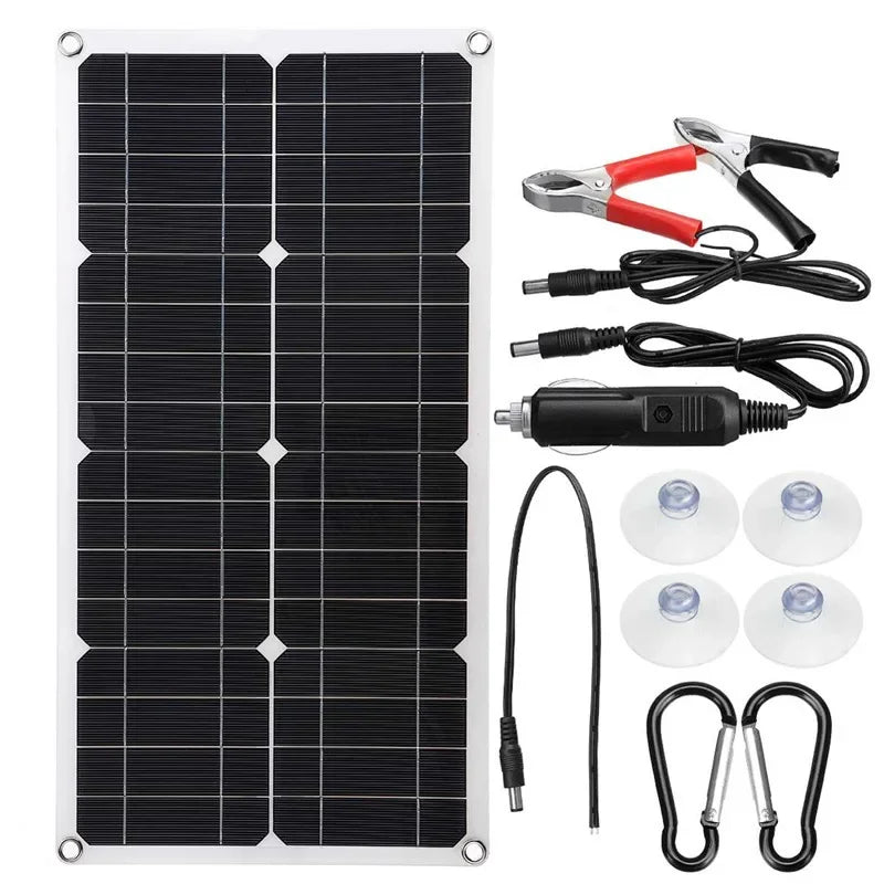 600W 12V Flexible Solar Panel Kit with MPPT