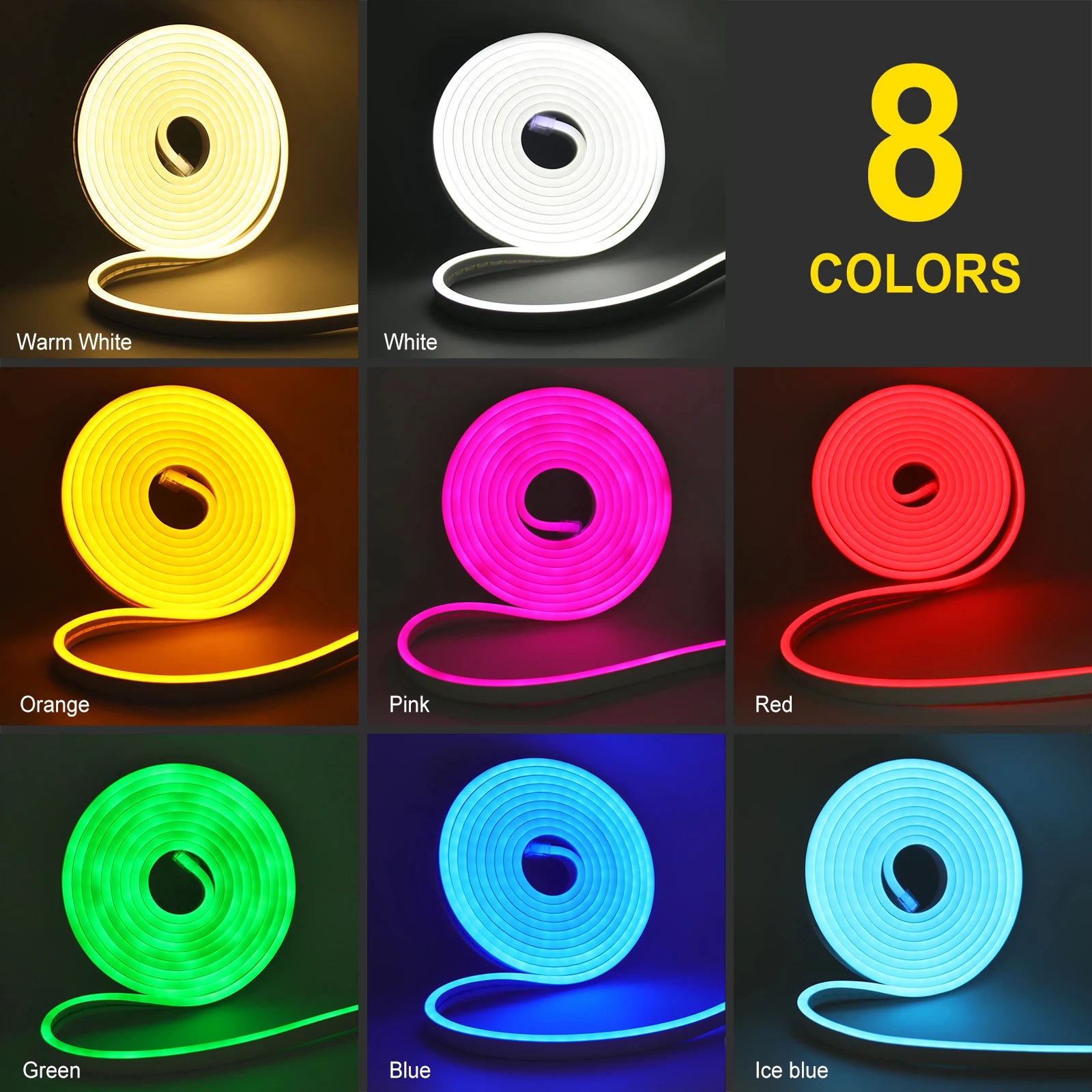 24V Solar COB Neon Light Strips