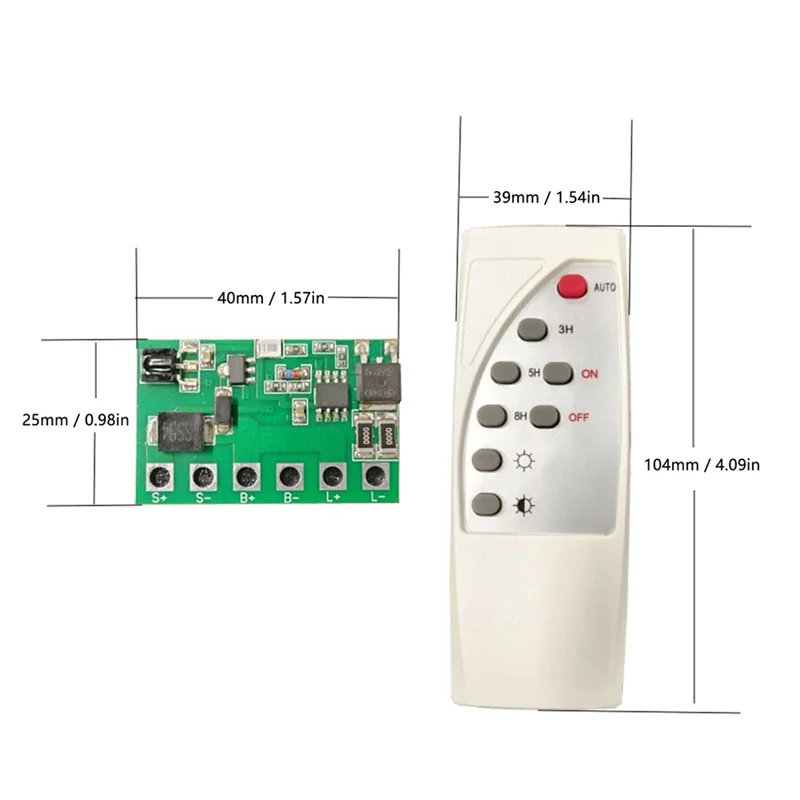 Adjustable Solar Light Circuit Control Board