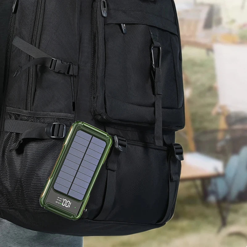 200000mAh 4-in-1 Solar Power Bank Digital Display
