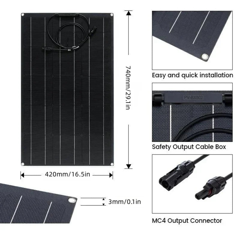 Super Power 500W-2000W Solar Panel Charging Kit