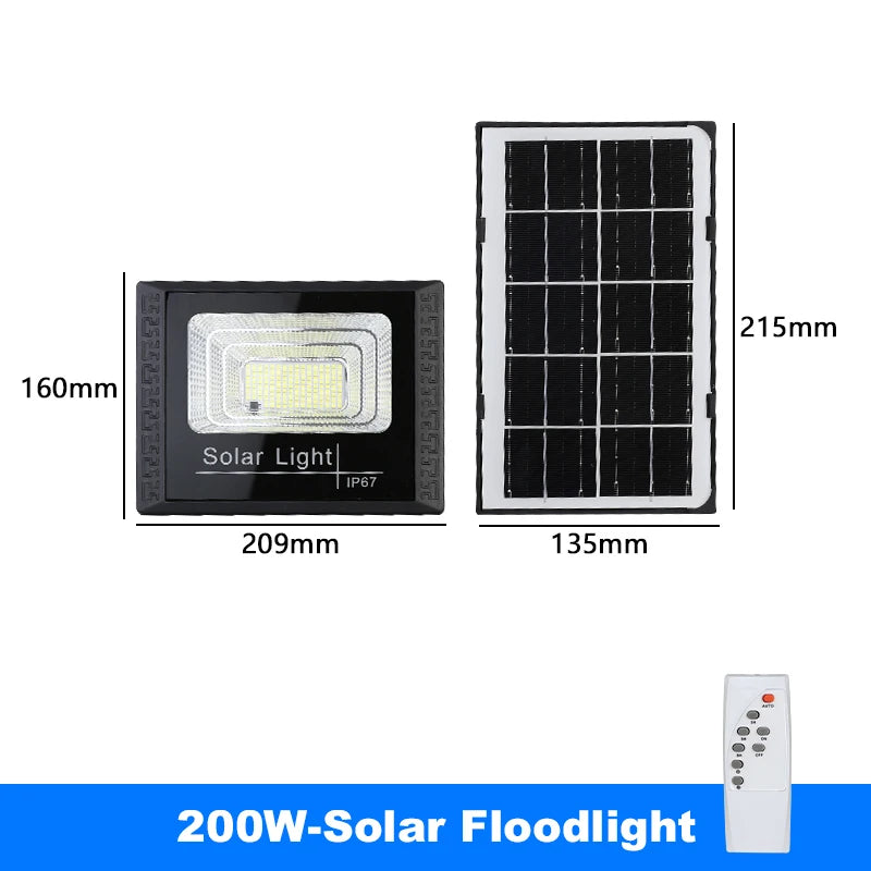 Outdoor Solar LED Floodlight Garden Lamp