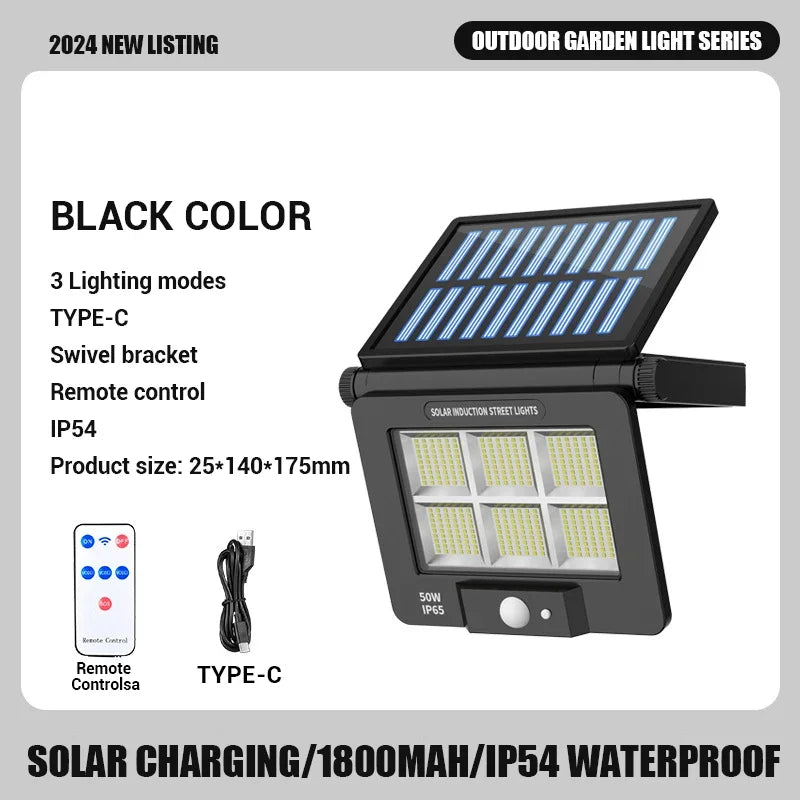 Foldable USB Rechargeable LED Solar Wall Lamp
