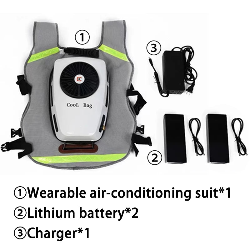 Rechargeable Cooling Vest 9600mAh Battery Jacket